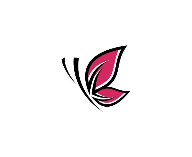 心形蝴蝶logo