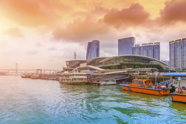 厦门海洋地标建筑都市风景