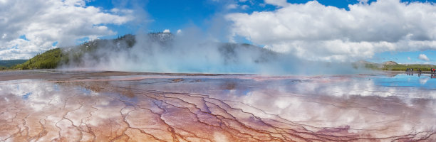 抽象火山爆发