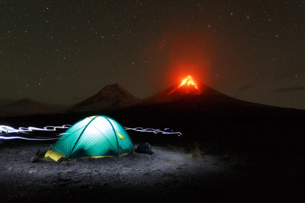 火山露营地