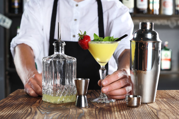 炫丽酒吧酒店背景