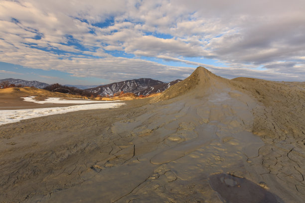 抽象火山爆发