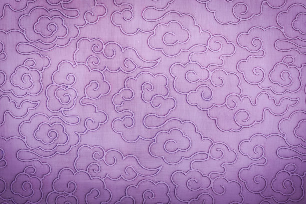 紫色波浪纹