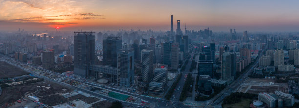 航拍浦东新区风景