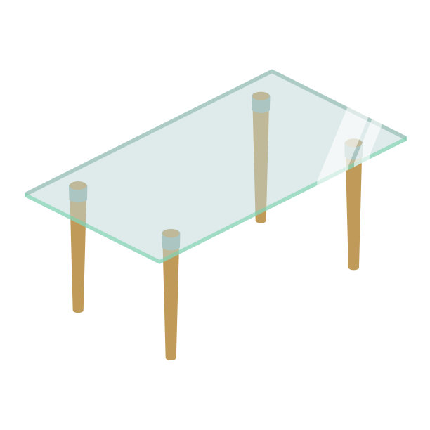 长方形餐桌