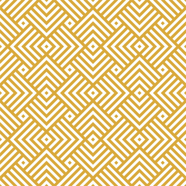金色几何线条无缝图案