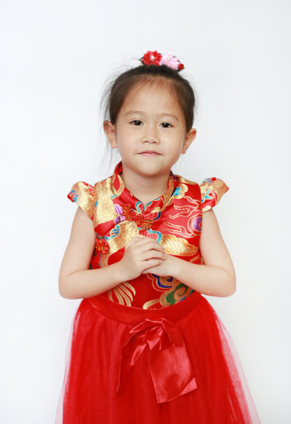 中国风旗袍女孩
