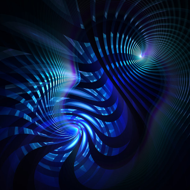 简单条纹动感曲线波浪