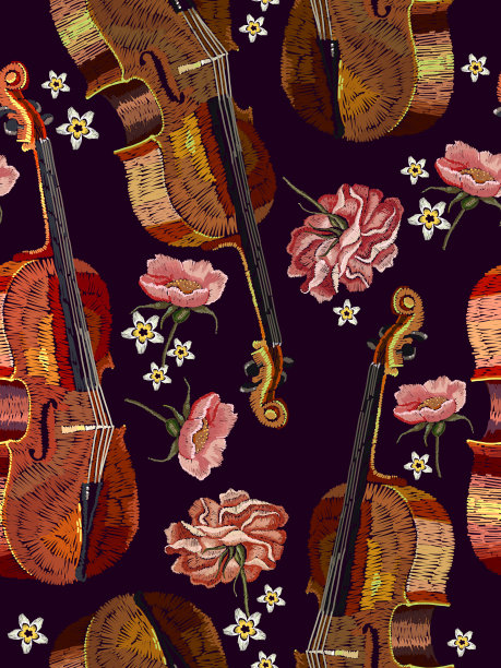 大提琴花卉