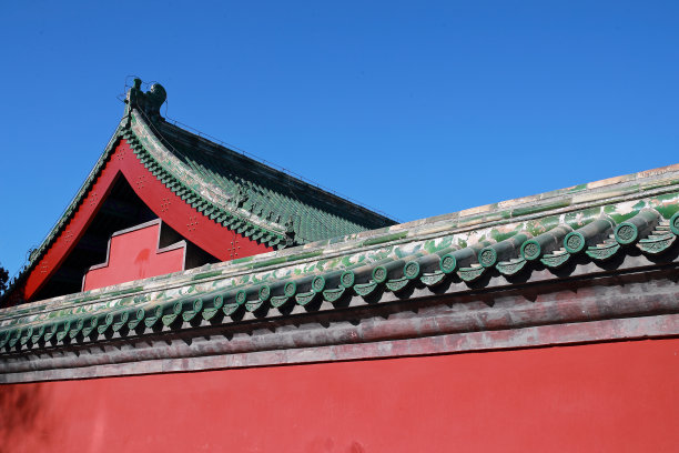 中式背景墙楼阁
