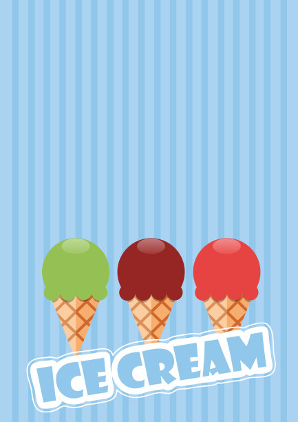 垂直画幅,冰淇淋,贺卡