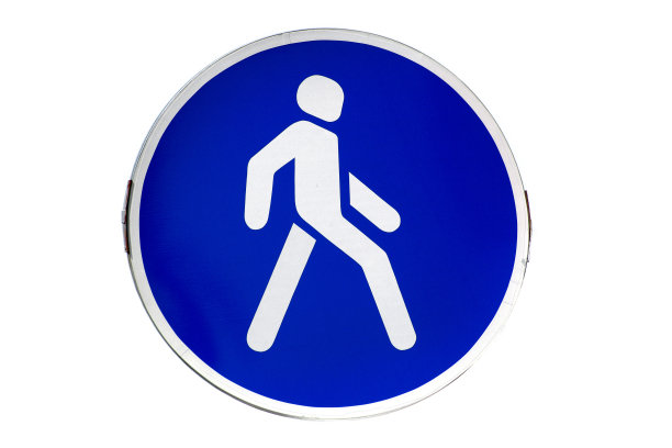 行人交叉路标志