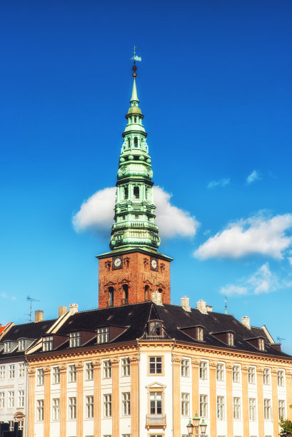丹麦哥本哈根建筑尖顶