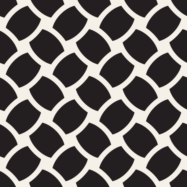 几何图案黑白无缝纹理