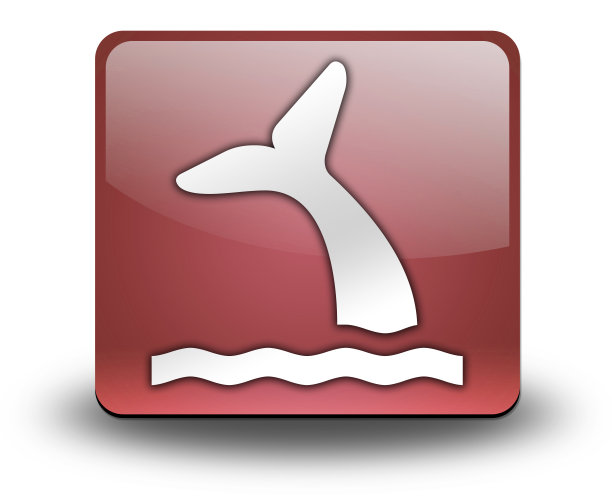 海洋生物鲸鱼标志