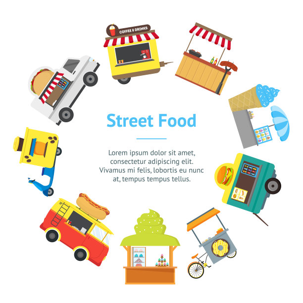 面包车文字背景素材