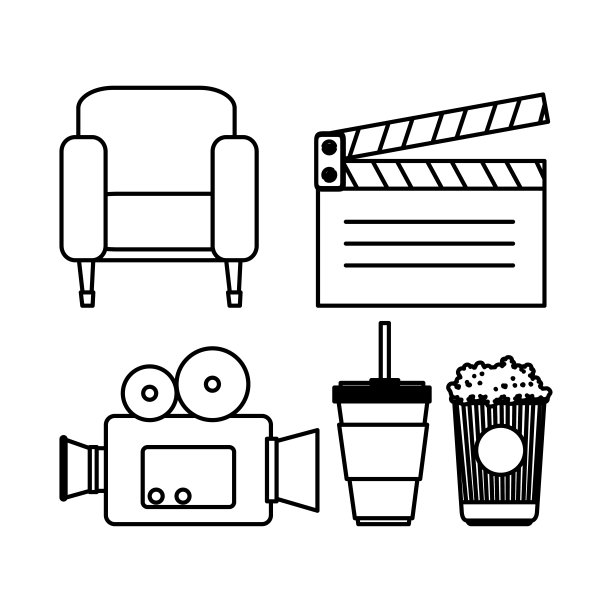 爆米花矢量文字