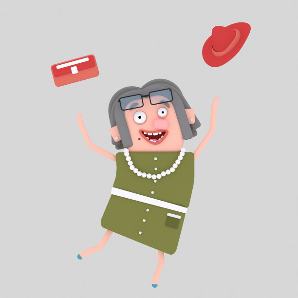 慈祥老奶奶卡通