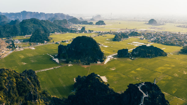 梯田航拍素材