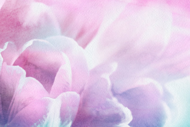 水彩抽象花卉背景图案