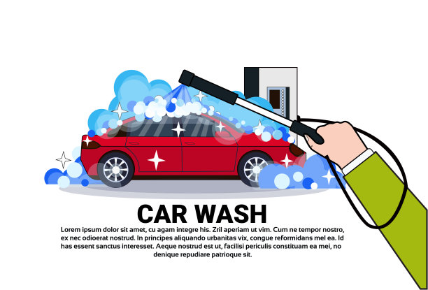 洗车养护维修海报