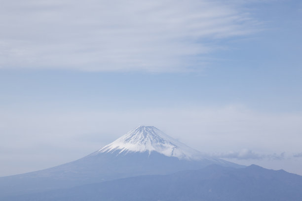 远处的火山