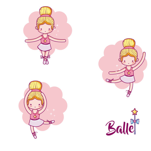 粉色芭蕾舞女孩