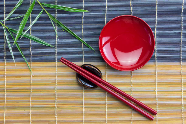 树叶碗筷