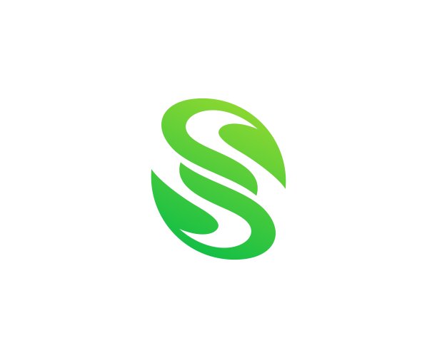 s字母logo,叶子logo