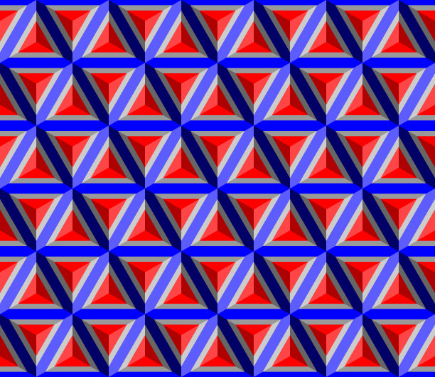 蓝色梦幻立体几何抽象底纹背景