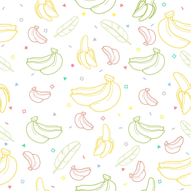 香蕉矢量简笔画