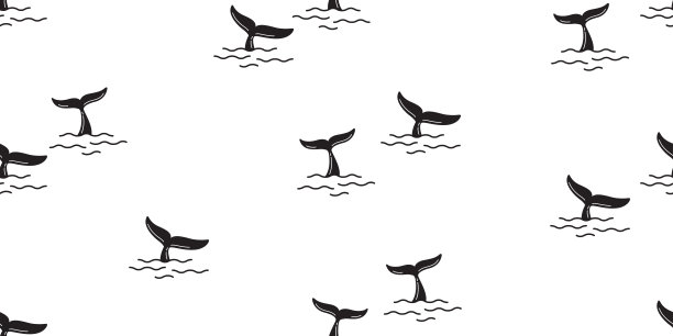 卡通鲸鱼纹理
