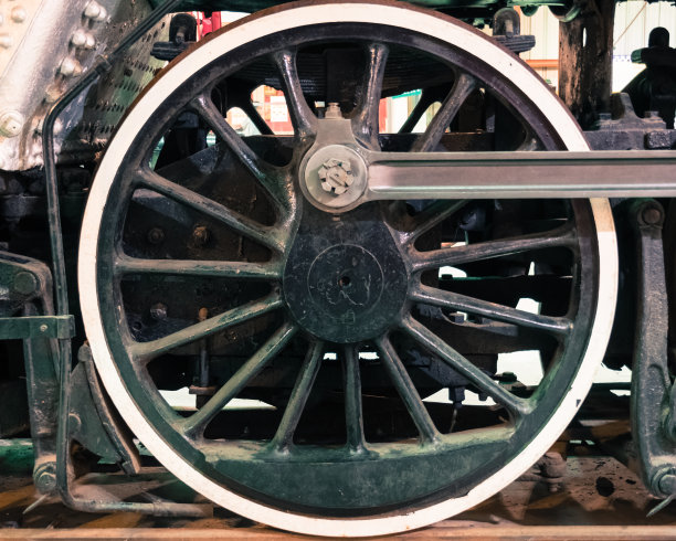 蒸汽机火车轮子