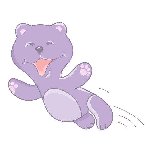 紫色小熊