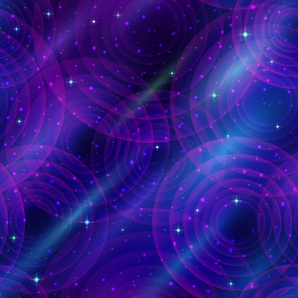 粉色星星圆形矢量图案