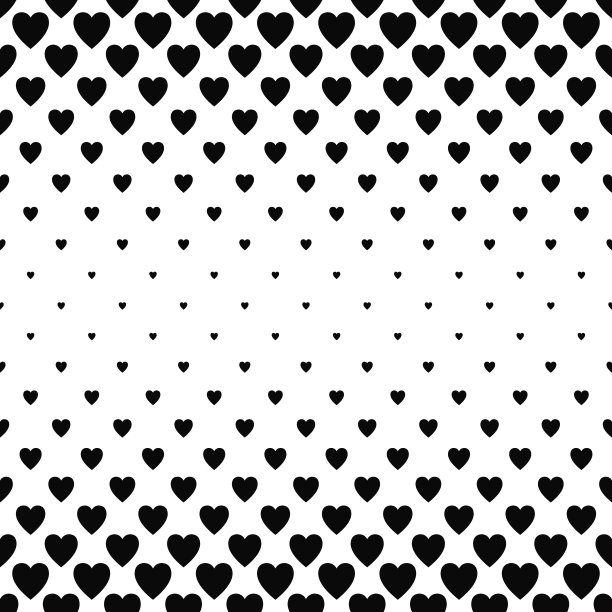 几何图案黑白无缝纹理