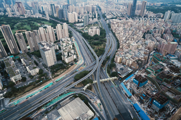 城市道路慢门摄影