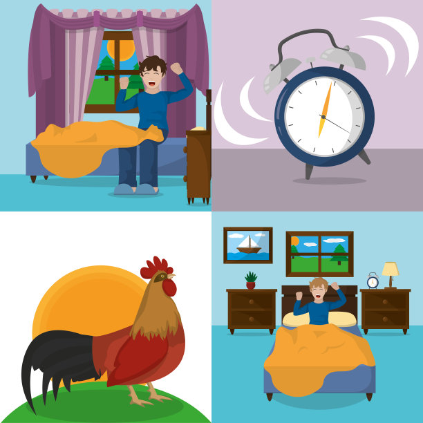 日常生活场景插画