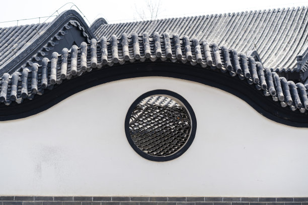 中式圆形窗户