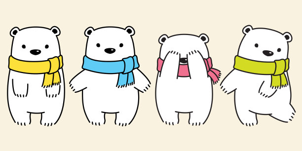 可爱熊猫卡通图片素材