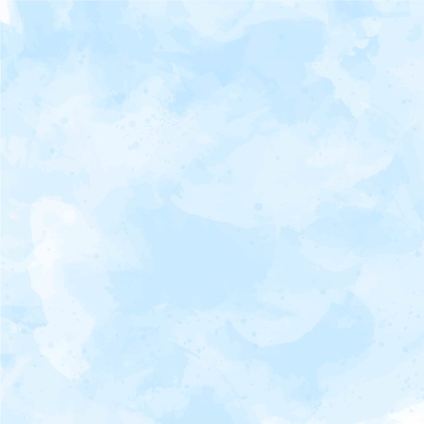 蓝色波点水彩