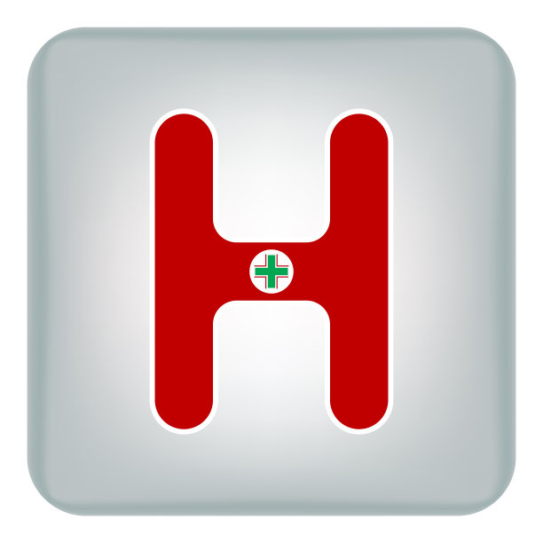 h字母医药logo