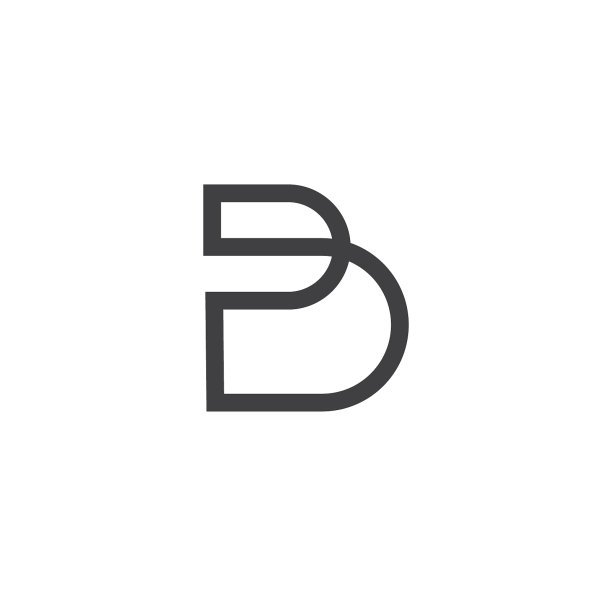 b字母标志设计
