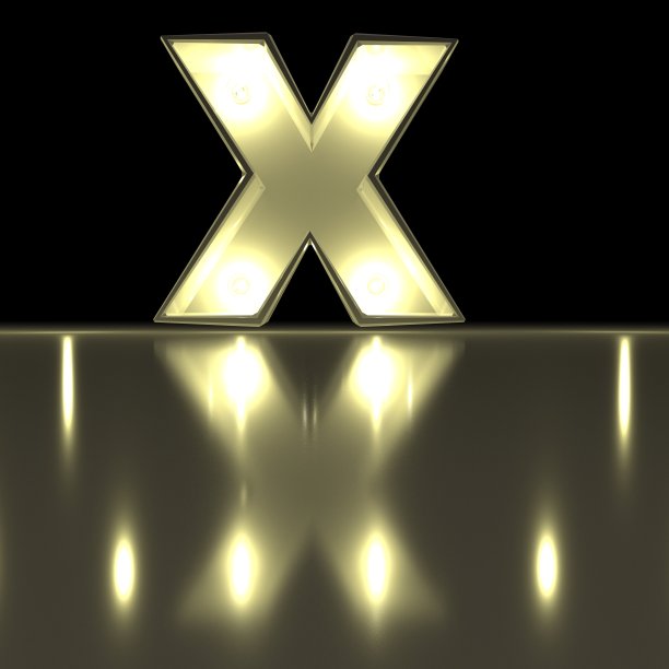 字母x标志