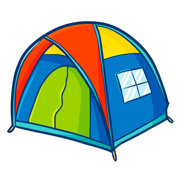 可爱矢量度假元素绿色