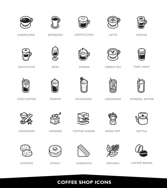 特色咖啡杯图标