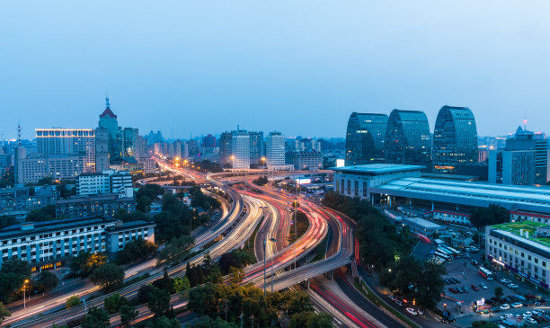 北京城市风光国贸cbd繁华都市