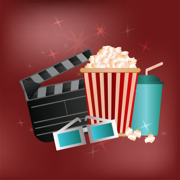 爆米花矢量文字