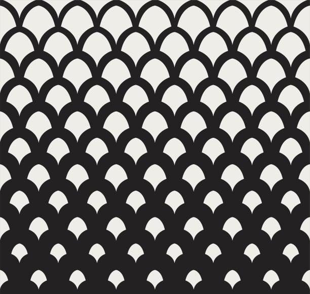 鳞纹矢量插画