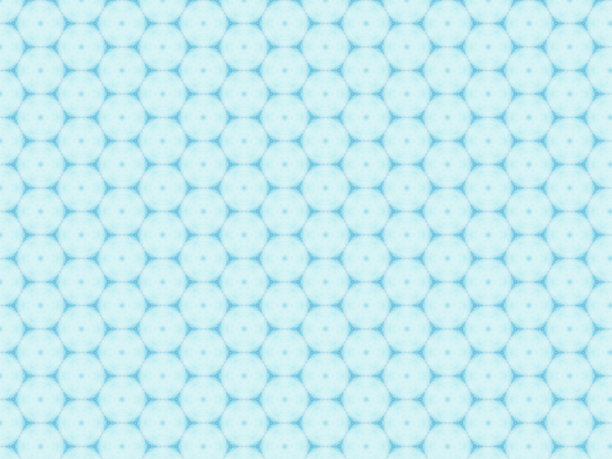 蓝绿几何六边形无缝图案